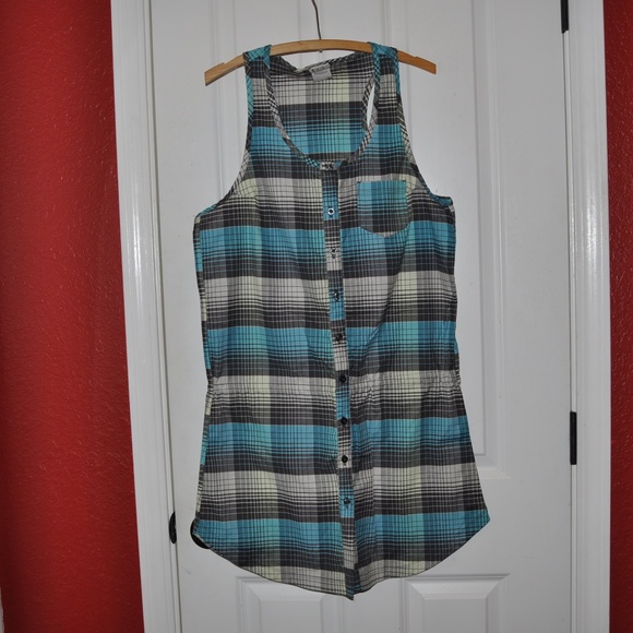 New NIKE 6.0 Plaid Fillmore Dress - Grey/Aqua [C7] - Picture 4 of 8
